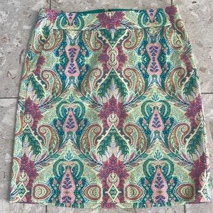 Ann Taylor printed skirt